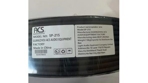 Cáp loa chống nhiễu 2 lõi 2x1.5mm² ACS SP-215