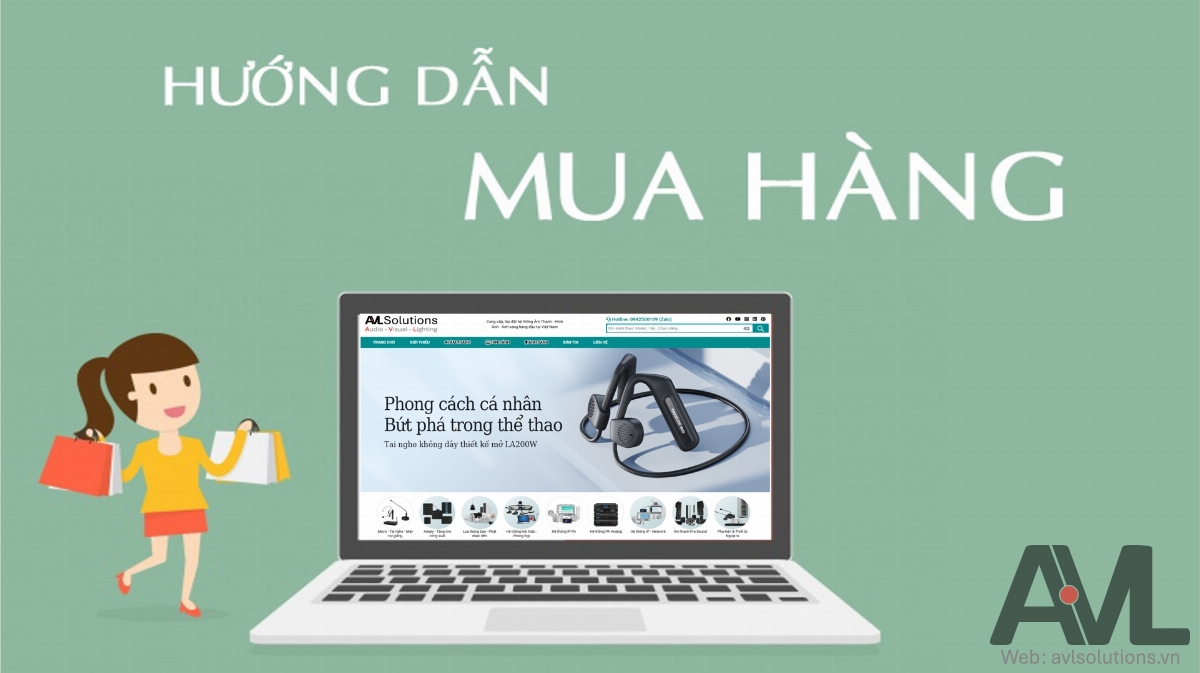 Hướng dẫn mua hàng và thanh toán trên website AVL Solutions